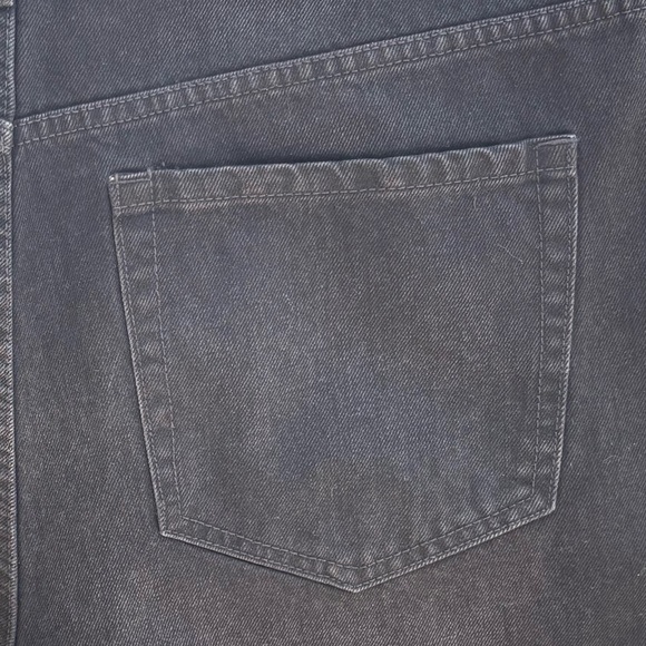 ASOS Design Curve DAD Denim Black Wash Shorts Size: 14 - Picture 7 of 8